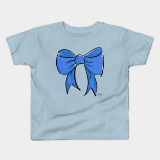 Blue Bow Kids T-Shirt